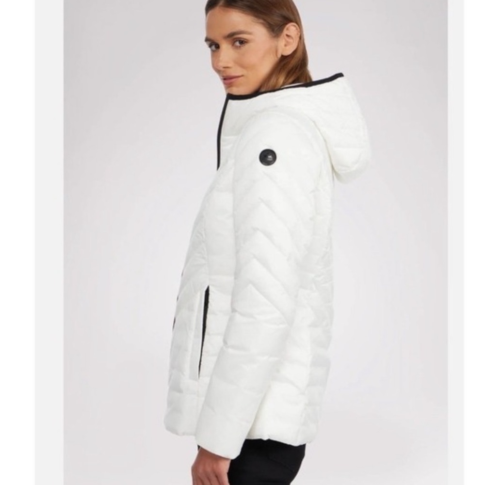 Nwt PAJAR CANADA WINTER COLETTE chevron WOMEN'S LIGHTWEIGHT PUFFER COAT